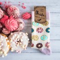 kolorowe skarpetki damskie donut