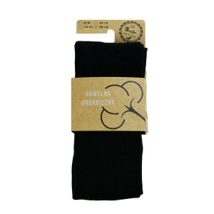 RAJSTOPY BAWEŁNA ORGANICZNA CZARNY