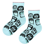 Skarpety dziecięce  w kolorze NIEBIESKIM w PTASIE STWORKI